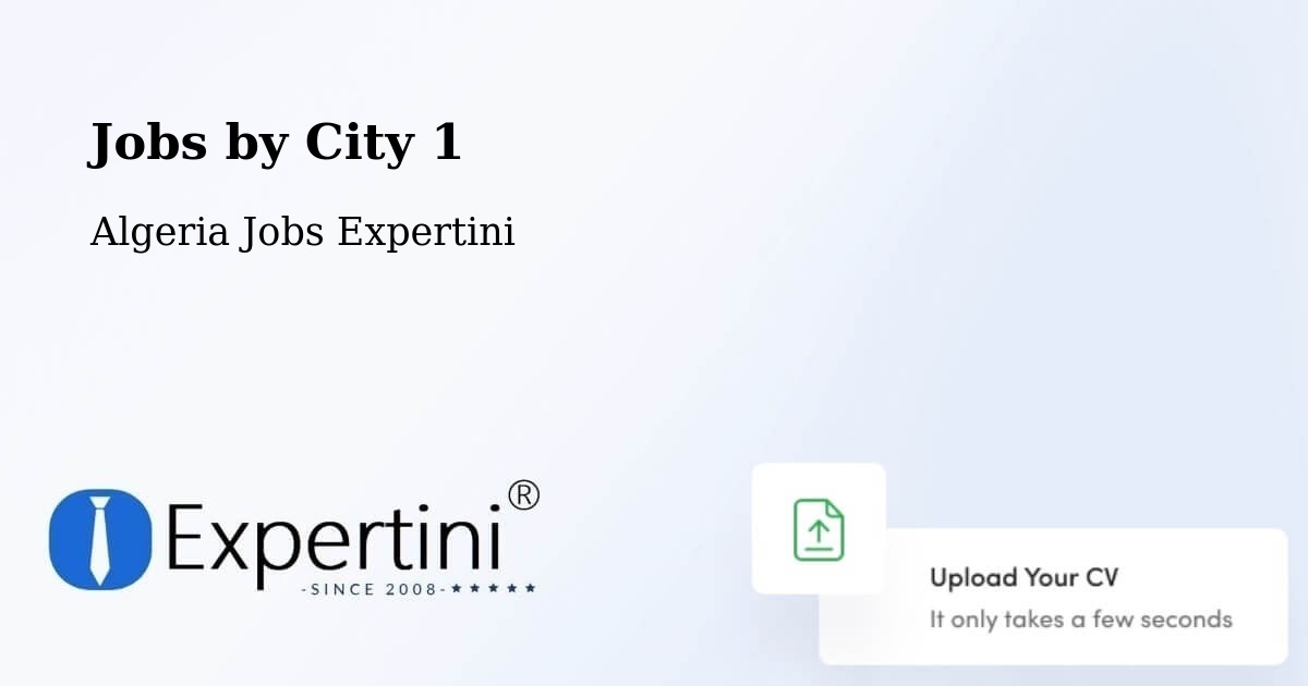 City Jobs in Algeria - Expertini